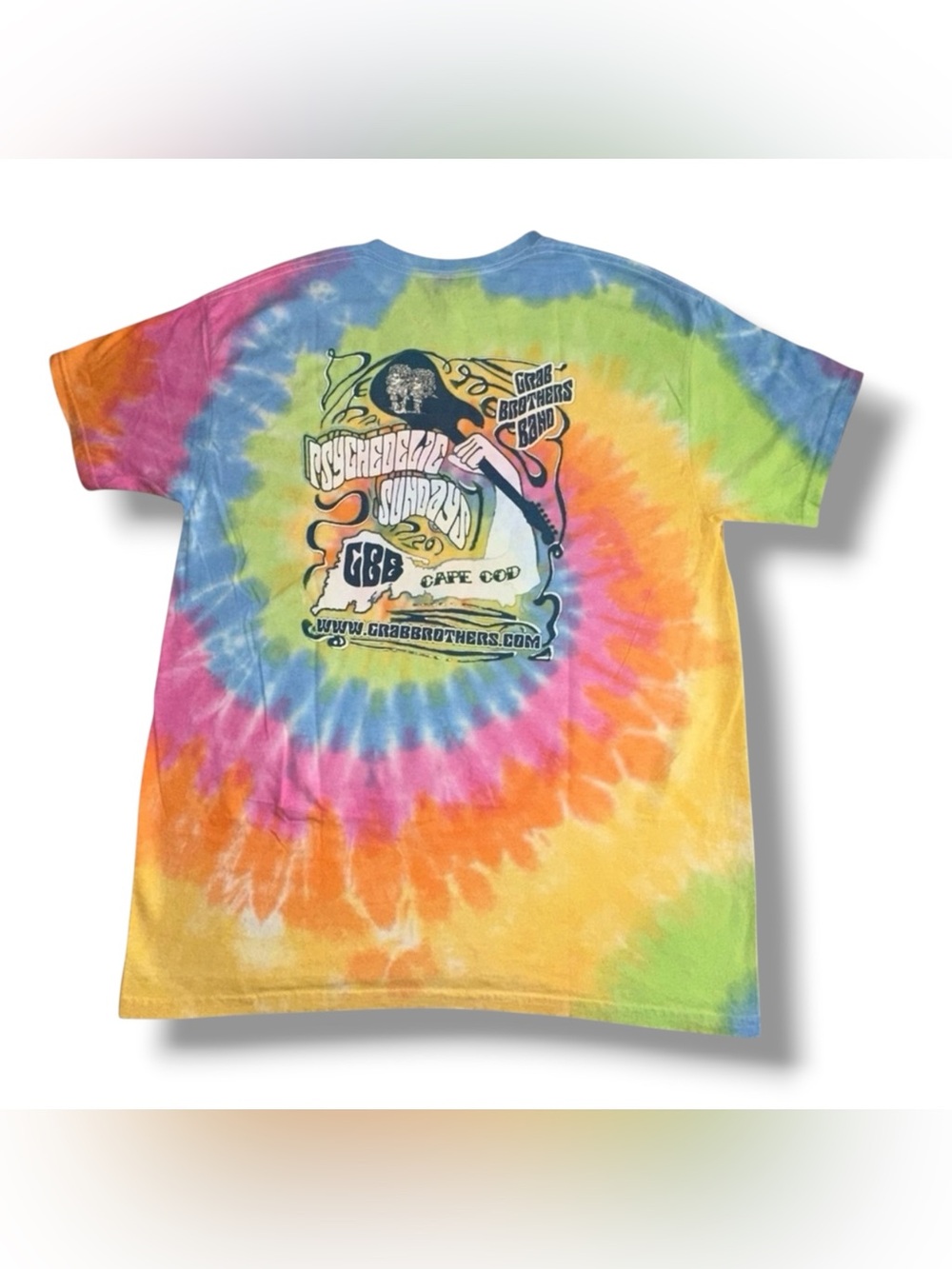 Men’s Colortone Grab Brothers Band Psychedelic Sundays T-Shirt